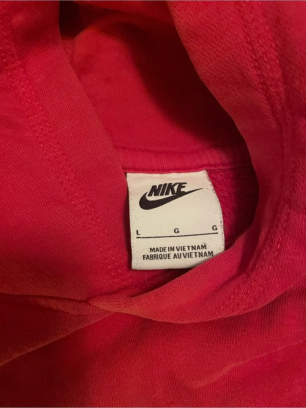 Nike Red & Black Kids Hoodie Top